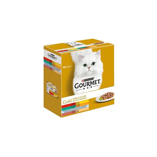 Purina Gourmet Gold Doble Placer comida para gatos Surtido 8 x 85