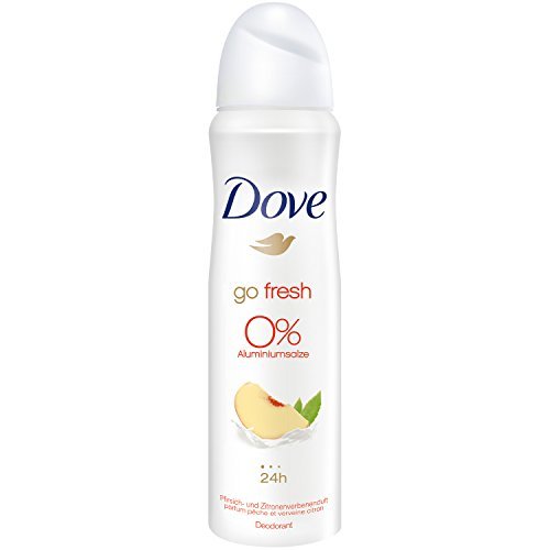 Place Desodorante Dove en spray de melocotón y limón