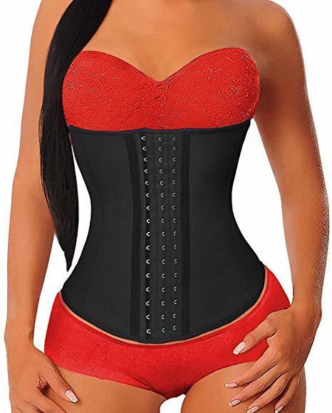 Producto YIANNA Mujer Fajas Reductoras Corsé Waist Trainer Corset Red