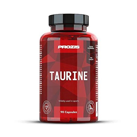 Prozis Taurina Pura, Suplemento de Aminoácido 90 Cápsulas, 1000 mg