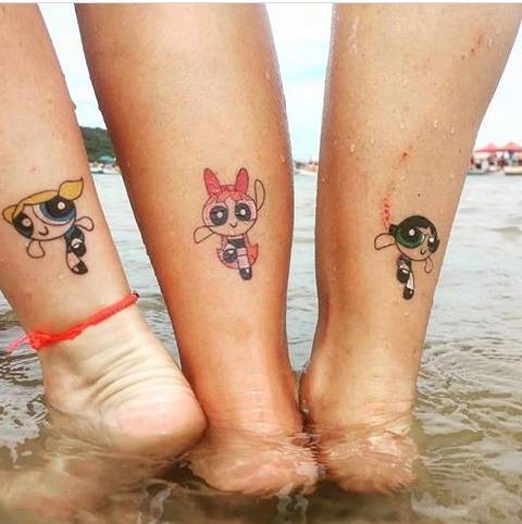 Moda powerpuff girls Tattoo 