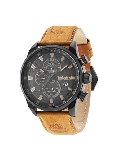 Timberland Reloj Cronógrafo para Hombre de Cuarzo con Correa en Cuero TBL14816JLB.02