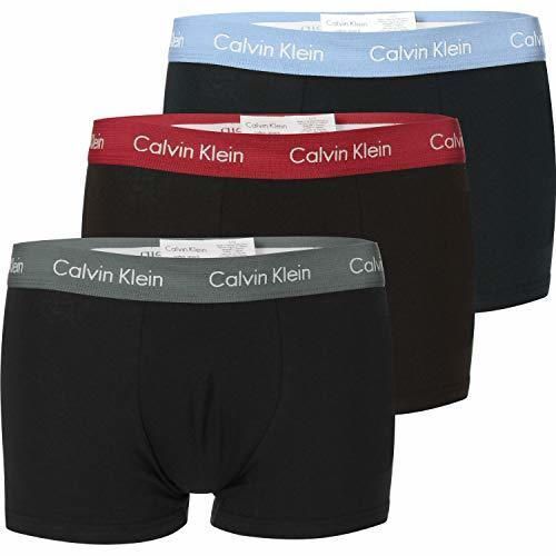 Fashion Calvin Klein 3p Low Rise Trunk Bóxer, Schwarz