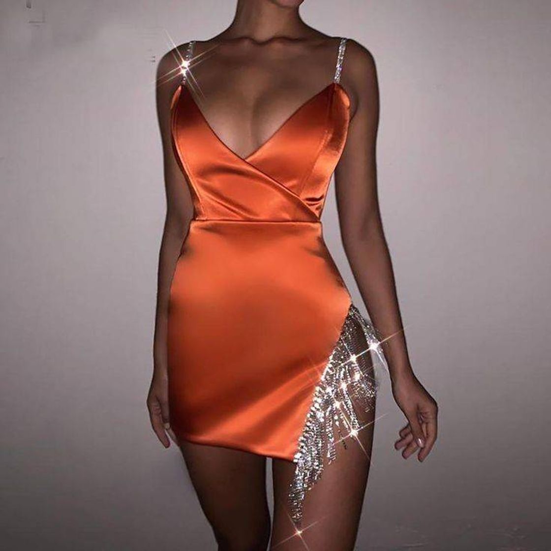 Moda VESTIDO LARANJA 