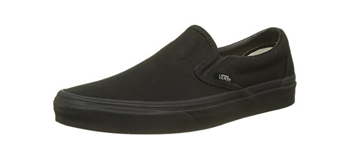 Social Vans U CLASSIC SLIP-ON BLACK - Zapatillas de skateboarding unisex, Negro
