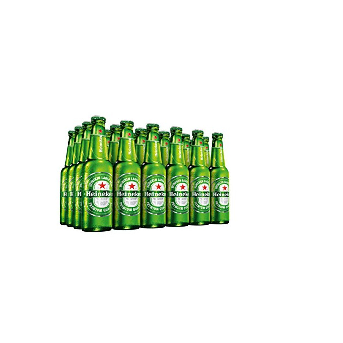 Heineken Cerveza - Caja de 24 Botellas x 330 ml - Total