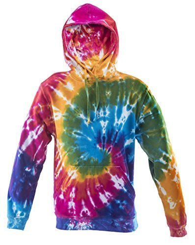 Tie Dye Batik Rainbow Spiral Hoodie 701412 Hood 2XL