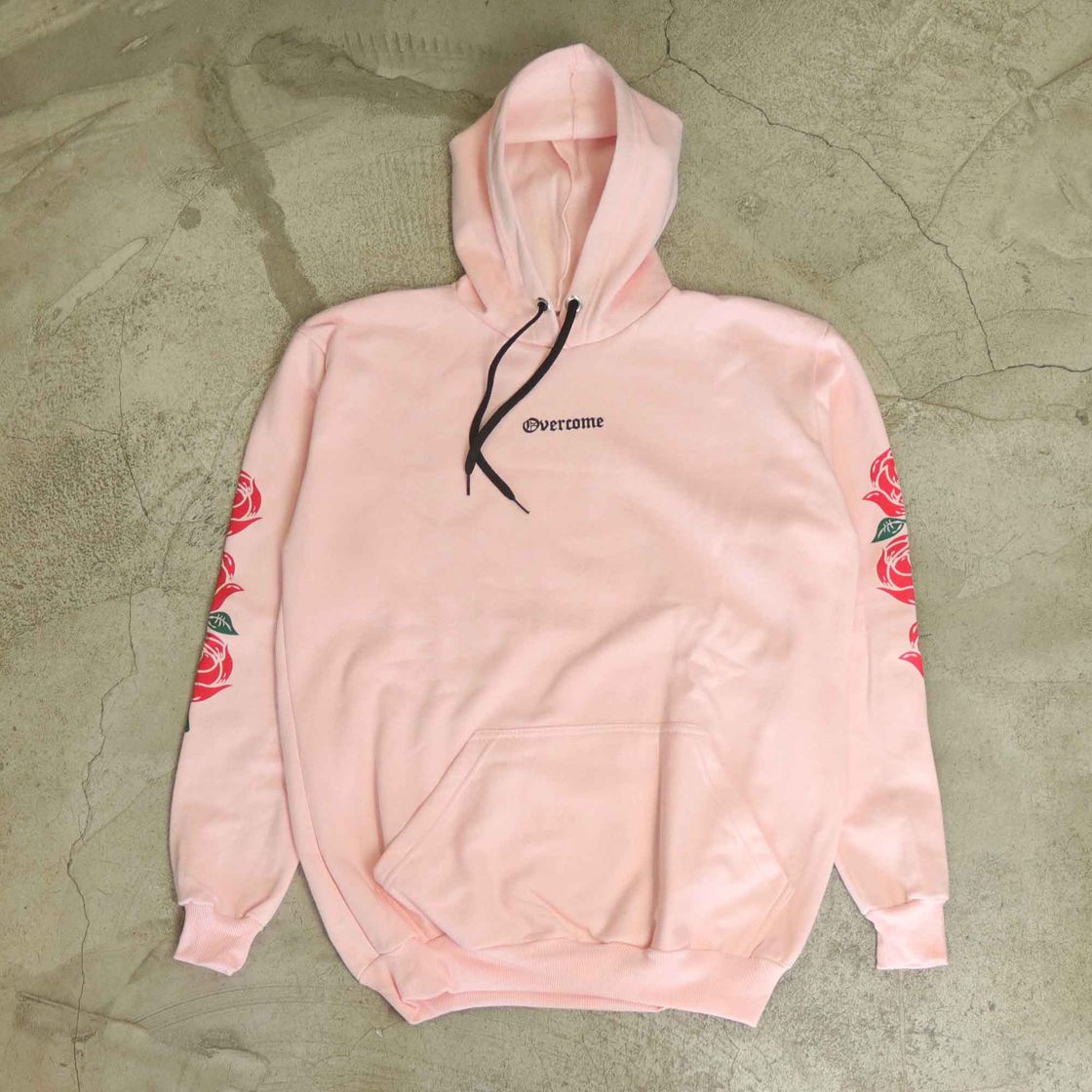 Producto Moletom Overcome Canguru "Script Roses" Rosa