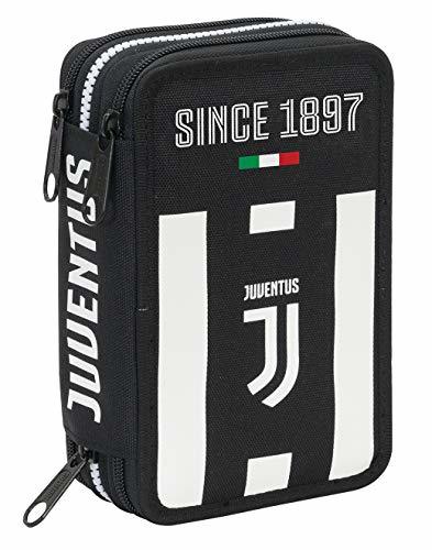 Places Seven AST.3 Zip Juventus Coaches Estuches 20 Centimeters 0.5 Negro