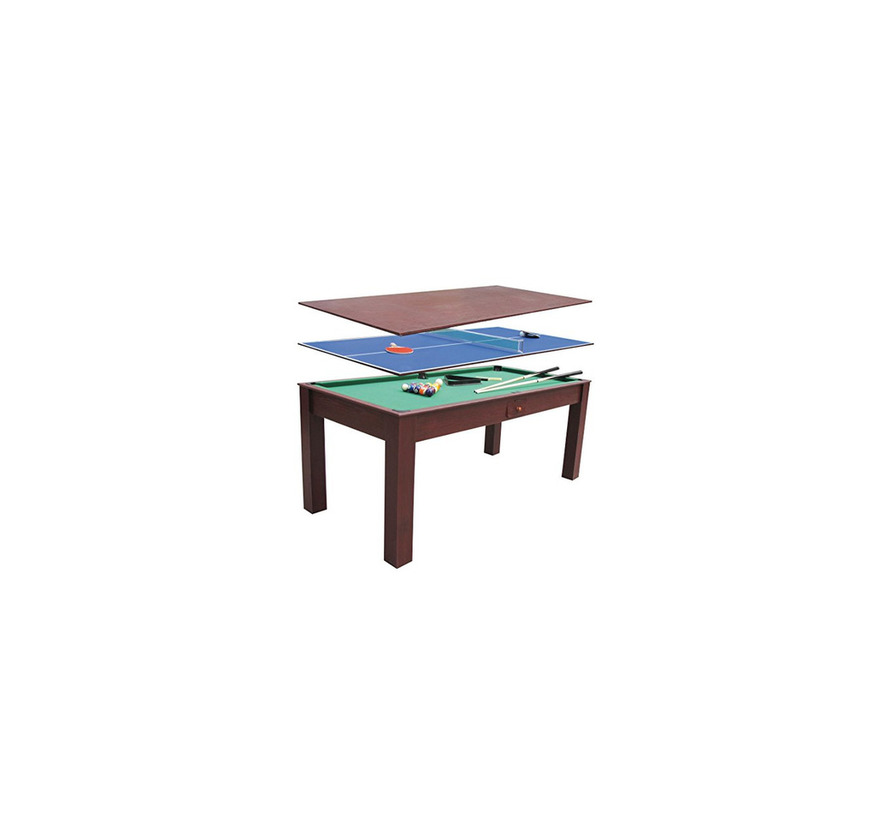 Fitness Billar 3 en 1 ping pong y mesa de comedor escritorio 1