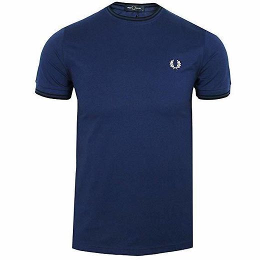 Producto Fred Perry Fp Twin Tipped Camiseta, Negro