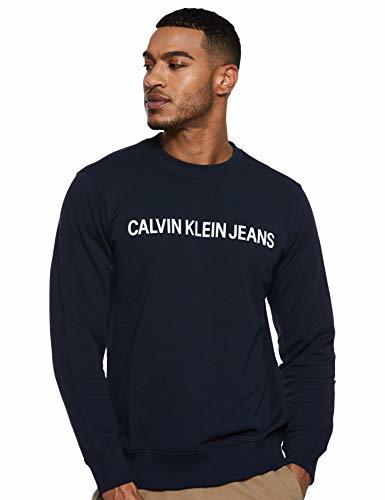 Moda Calvin Klein Core Institutional Logo Slim tee Camiseta, Azul