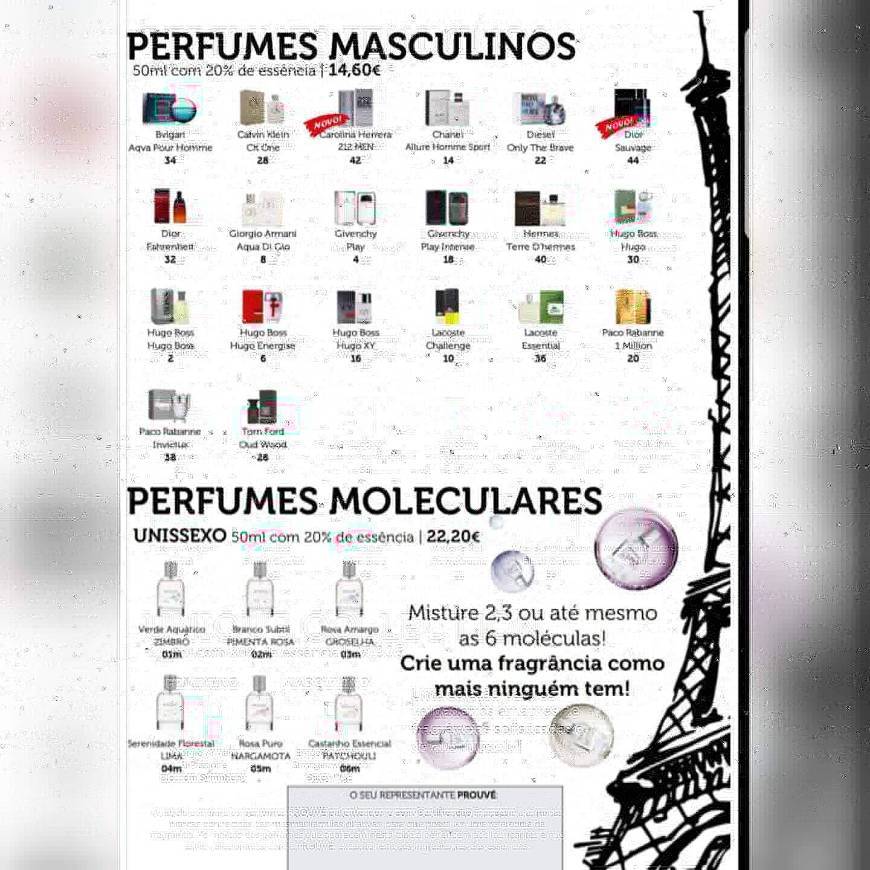 Fashion Perfumes homem prouvé 