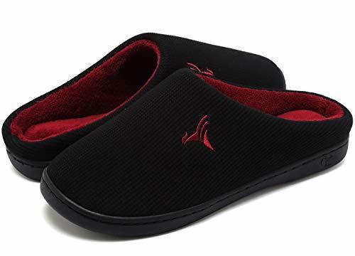 Productos vifuur Hombres Casa Zapatillas High Density Memory Foam Caliente de Lana Indoor