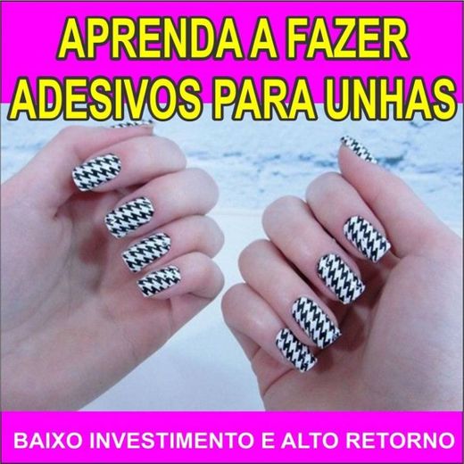 Aprenda a fazer adesivos para unhas