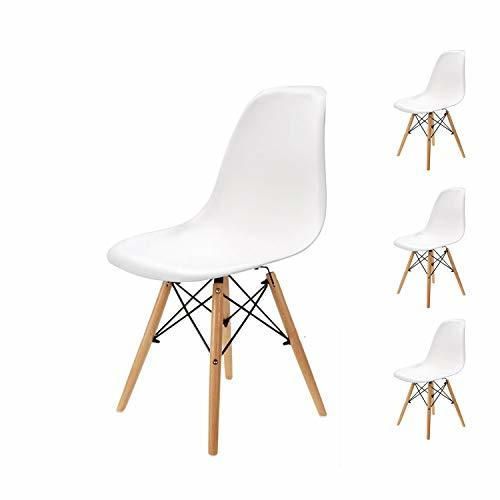 Pack 4 sillas de Comedor Silla diseño nórdico Retro Estilo