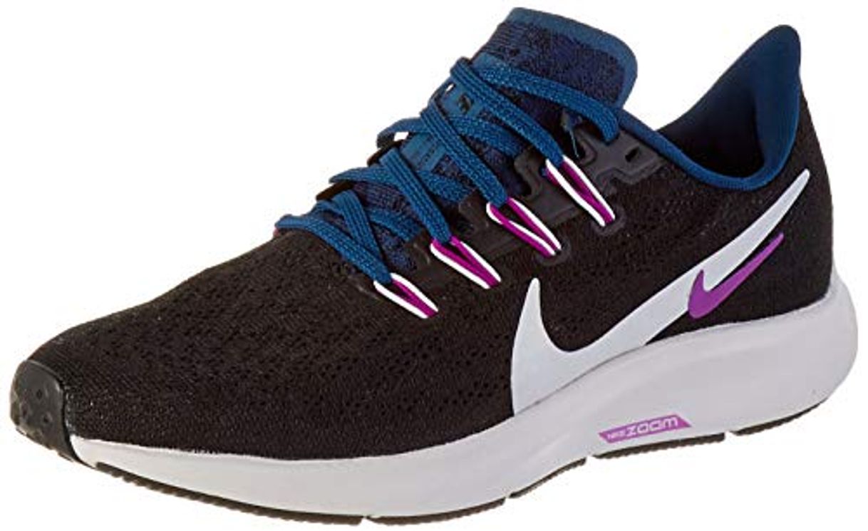 Fashion Nike Wmns Air Zoom Pegasus 36, Zapatillas para Correr para Mujer, Black