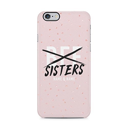 Lugares Personalised Custom Text Best Friends Name Initial Pink We Are Sisters Protective