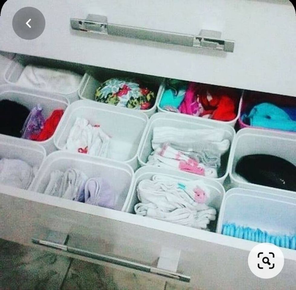 Moda Organização com potes de sorvete