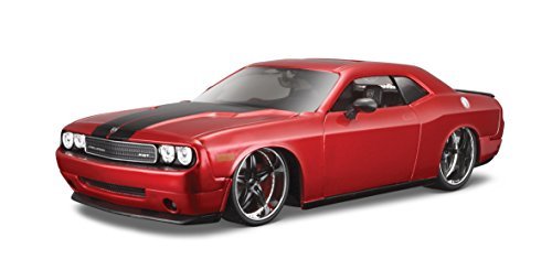 Social Maisto- Coche en Escala, Dodge Challenger Rojo