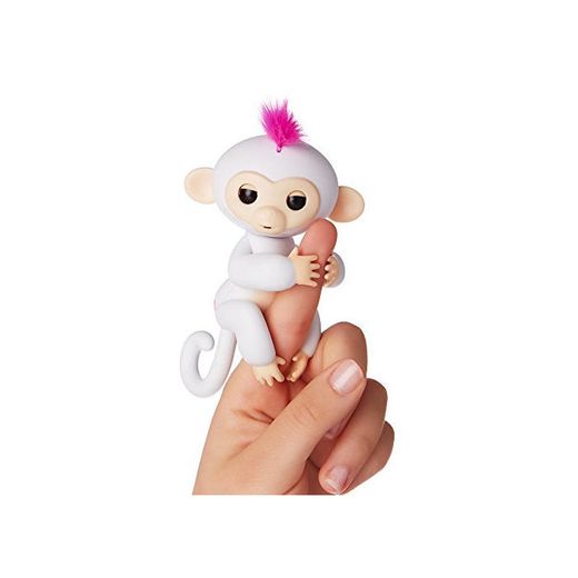 WowWee - Fingerlings Interactivo bebé mono, Blanco