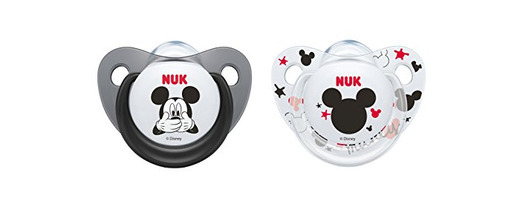Nuk Mickey & Minnie - Chupetes fisiológicos de silicona T2