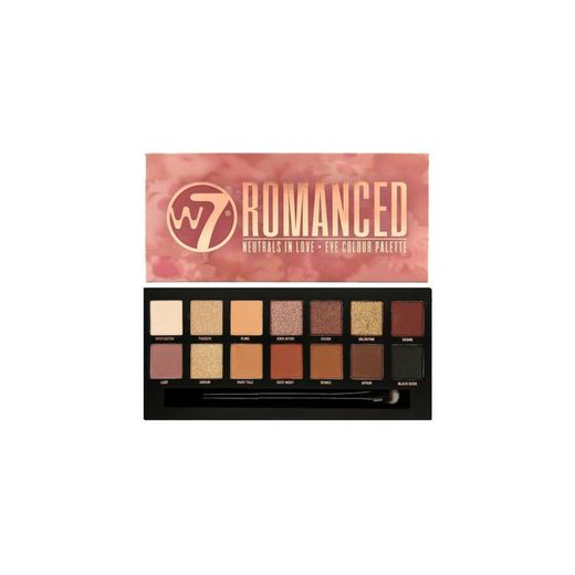 W7 Neutrales Romance Enamorado 14 Color Ojos Paleta Sombra Tonos Melocotón