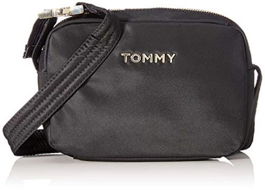 Tommy Hilfiger - Th Nylon Camera Bag, Bolsos bandolera Mujer, Negro