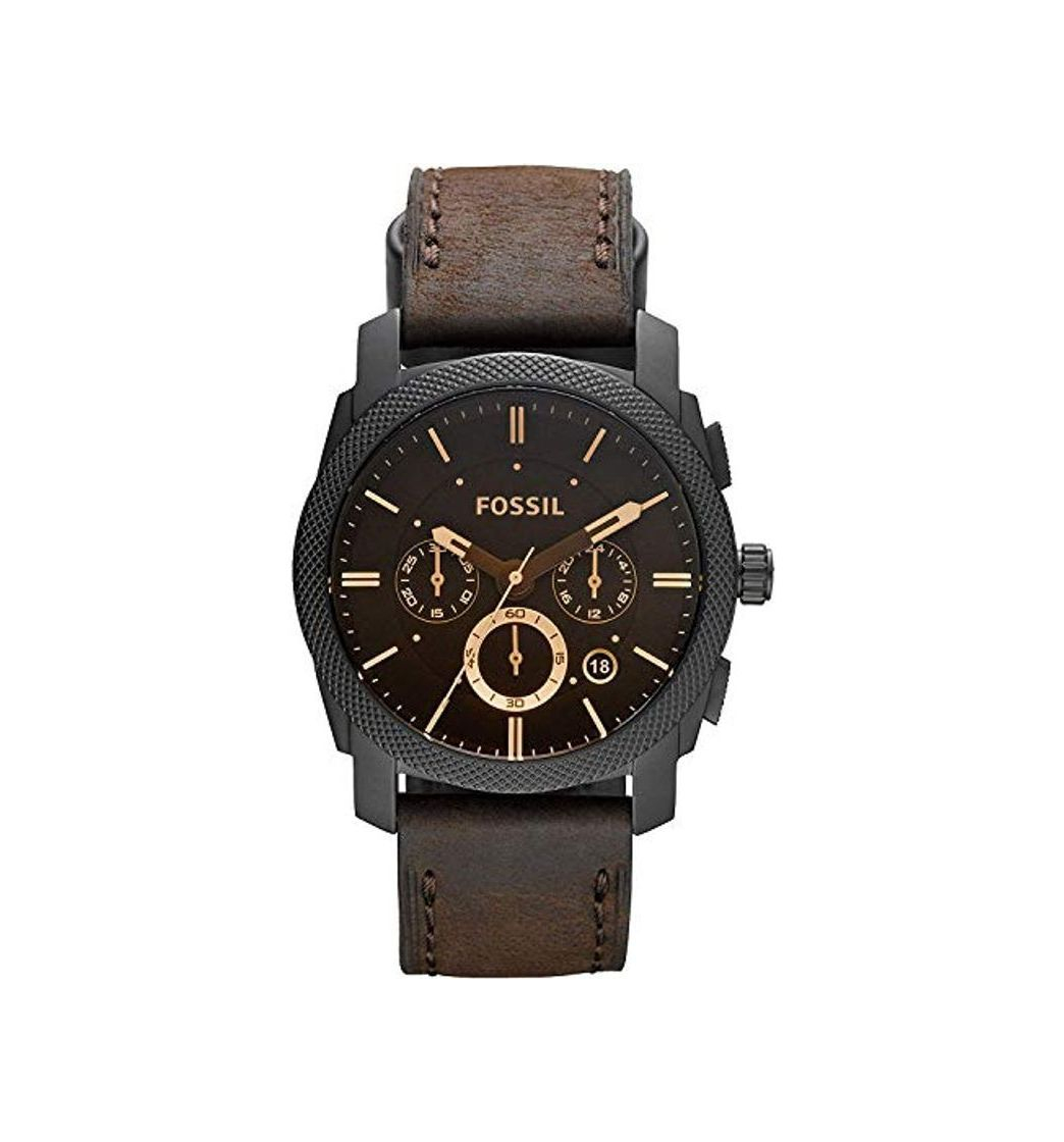 Moda Fossil Reloj Cronógrafo para Hombre de Cuarzo con Correa en Cuero FS4656