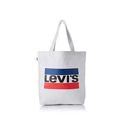 Levi's - Sportswear Logo Tote W, Bolsas de tela y playa, Blanco