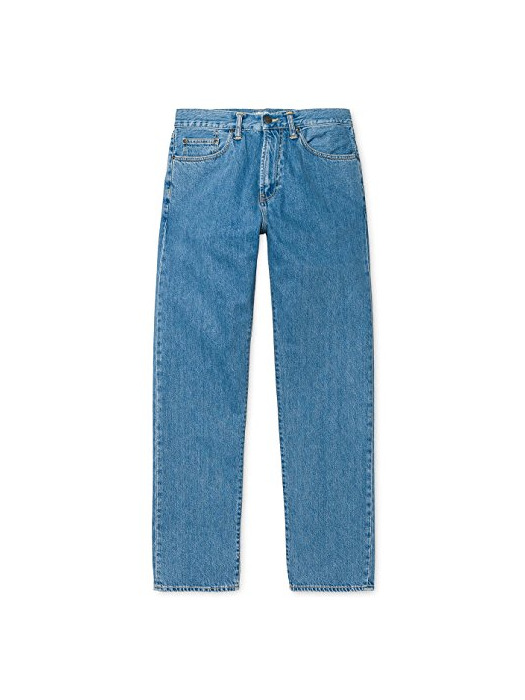 Fashion Carhart WIP - Pantalón vaquero Pontiac Pant Blue Stone blanco