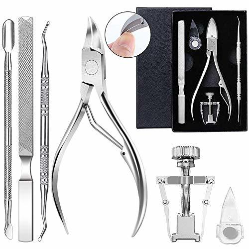 Product Cutícula Clipper, Kemei Cuticle Nippers 6PCS Profesional Cuticle Remover Kit Nail Clipper