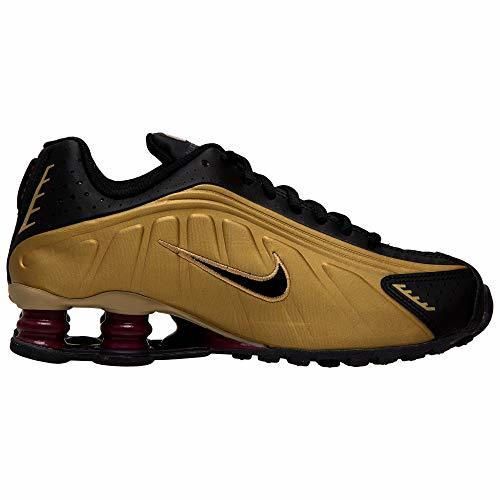 Nike Schuhe Shox R4 Black-Black-matallic Gold-Noble Red