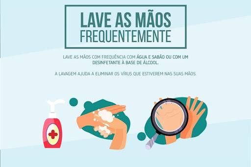 Moda Lave  as mãos Frequentemente