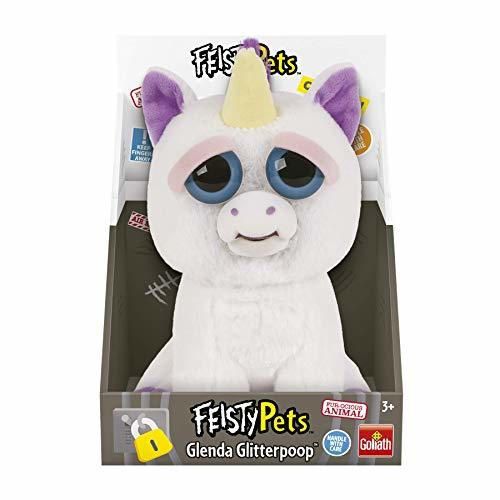 Feisty Pets Peluche Unicornio, Color Blanco/Morado, Talla Única