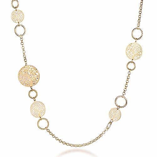 Ouran Hombre Mujer Unisex Niños Rose Gold and Silver Necklace chapado en