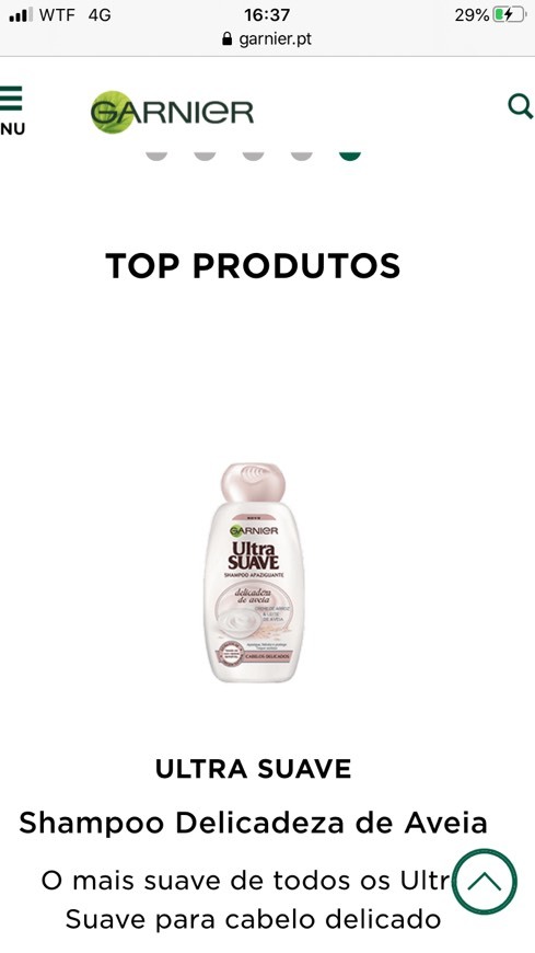 Productos Shampoo Delicadeza de Aveia 