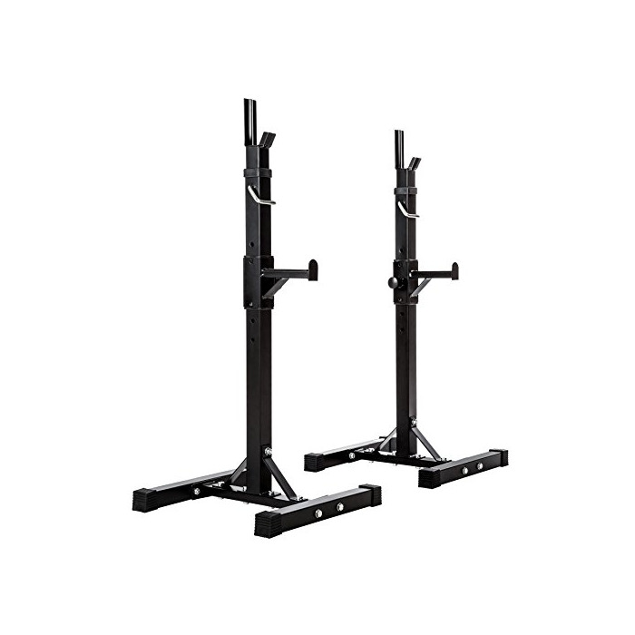 Fitness TecTake Soporte para Barra DE Pesas HALTERA Base Regulable