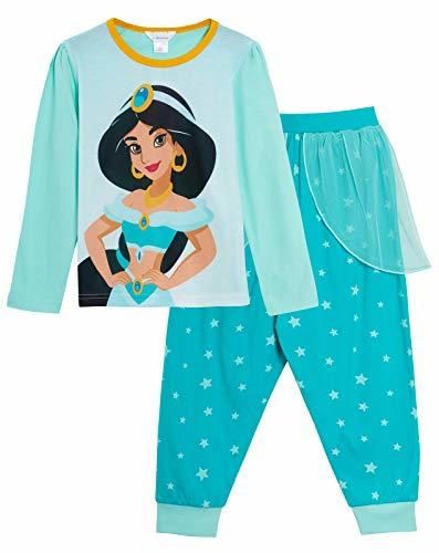 Disney Pijama de Princesa Jasmine niñas Verde jazmín 5-6 Años