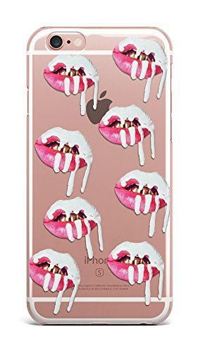 Kardashian Kylie Jenner Kendall loads of lips plastic transparent see through case