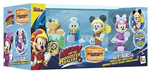 IMC Toys- Mickey Mouse Pack 4 Figuras baño Miniatura, Multicolor, 30 x