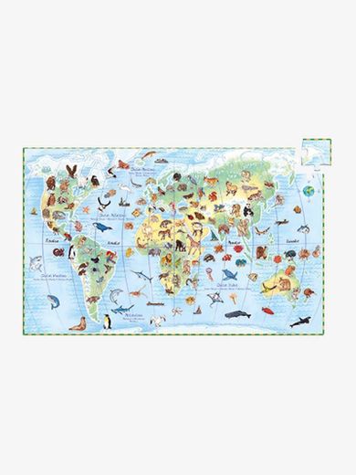 Puzzle de 100 peças Os animais do mundo

