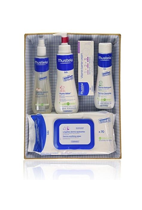 Beauty Mustela Bébé - Canastilla azul (Agua de colonia