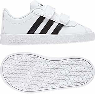 adidas VL Court 2.0 CMF C, Zapatillas de Tenis Unisex Niños, Blanco