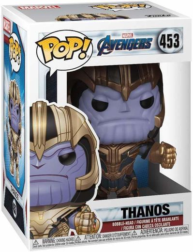 Funko- Pop Bobble: Avengers Endgame: Thanos Marvel Collectible Figure, Multicolor, Estándar