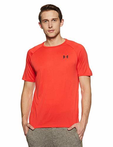 Under Armour UA Tech 2.0 SS tee Camiseta, Hombre, Rojo