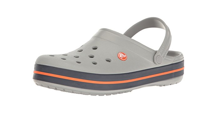 Moda Crocs Crocband, Zuecos Unisex Adulto, Gris