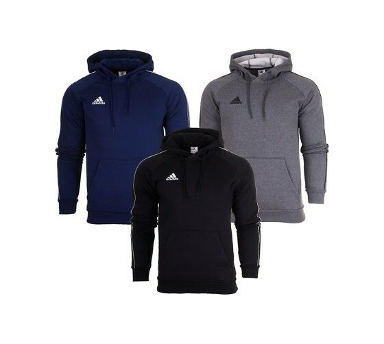 Fitness adidas Core18 Hoody Sudadera con Capucha, Hombre, Negro