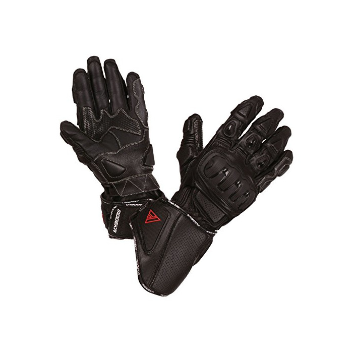 Producto modeka Jayce deportivo Hombre Moto Guantes Piel - Negro Tamaño 12