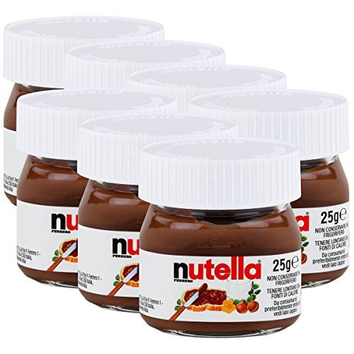 Producto Ferrero Nutella pequeño mini diseño cristal – Set de 7 a 25 g